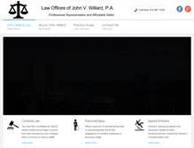 Tablet Screenshot of johnwillardlaw.com